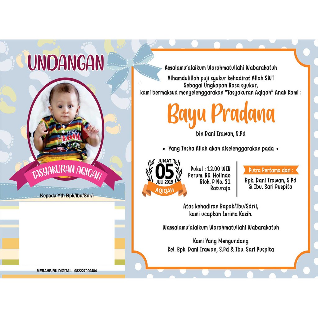 Detail Undangan Puputan Bayi Word Nomer 36