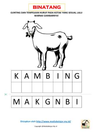 Detail Gambar Kambing Mewarnai Nomer 47