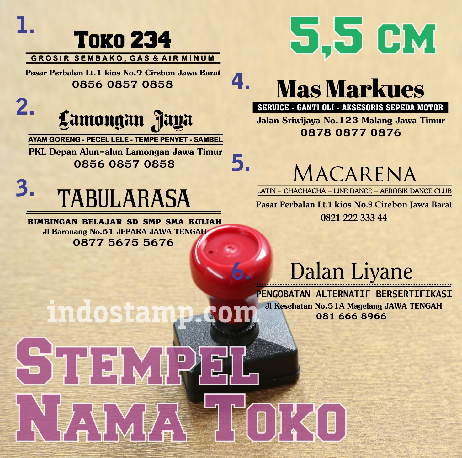 Detail Contoh Stempel Toko Sembako Nomer 10