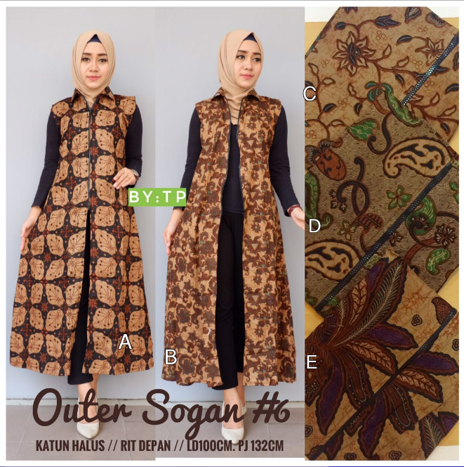 Detail Contoh Outer Batik Nomer 12