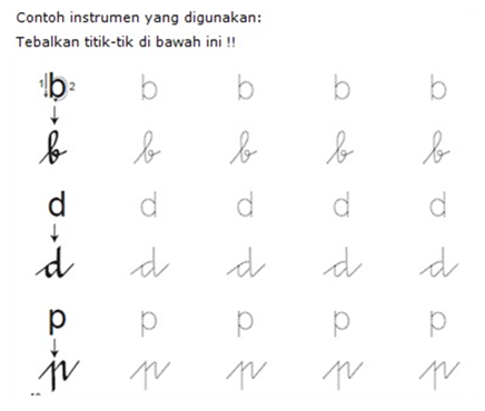 Detail Gambar Tulisan Tegak Bersambung Nomer 19