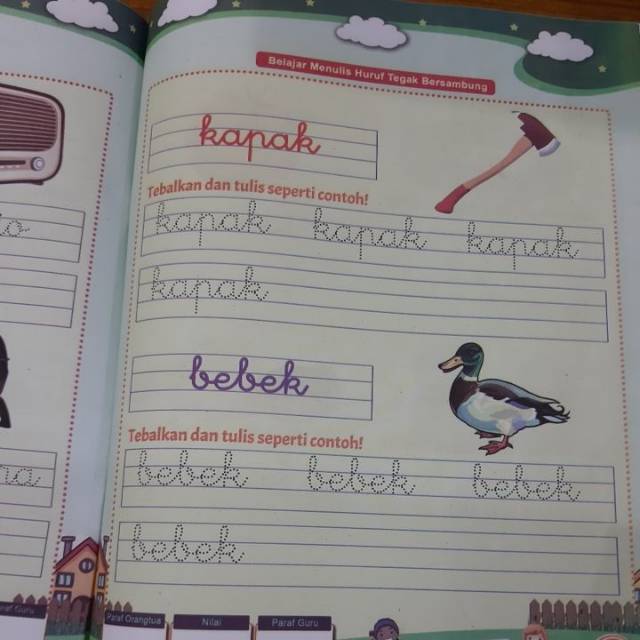 Detail Gambar Tulisan Tegak Bersambung Nomer 43