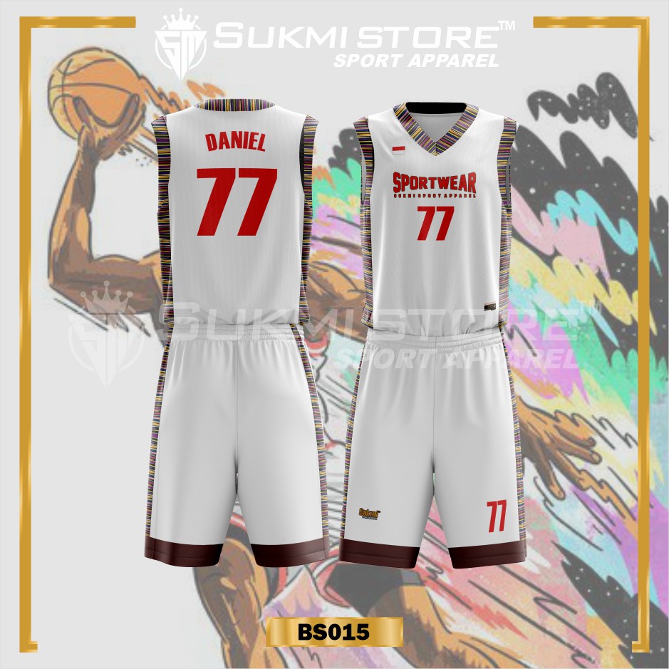 Detail Desain Jersey Basket Keren Nomer 17