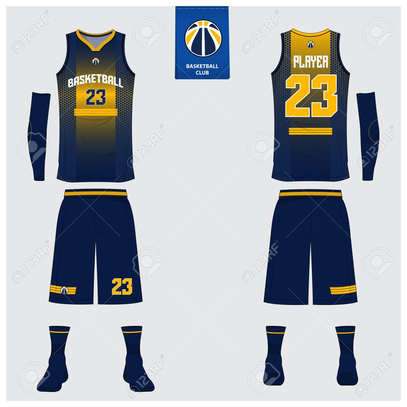 Detail Desain Jersey Basket Keren Nomer 24