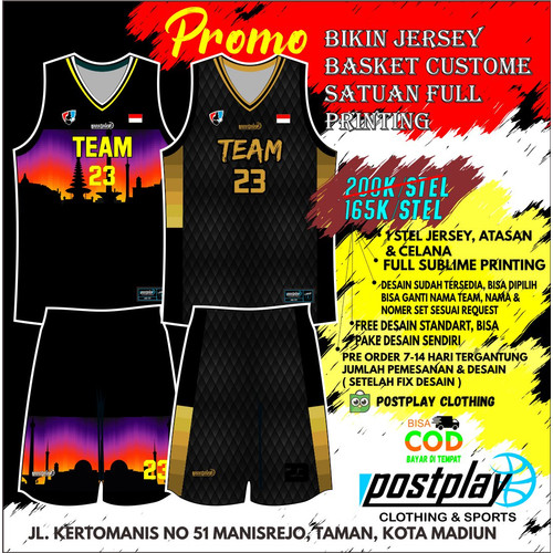 Detail Desain Jersey Basket Keren Nomer 43