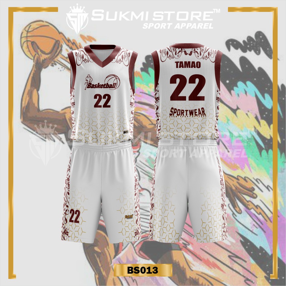 Detail Desain Jersey Basket Keren Nomer 8