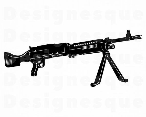 Detail Machine Gun Clip Art Nomer 39