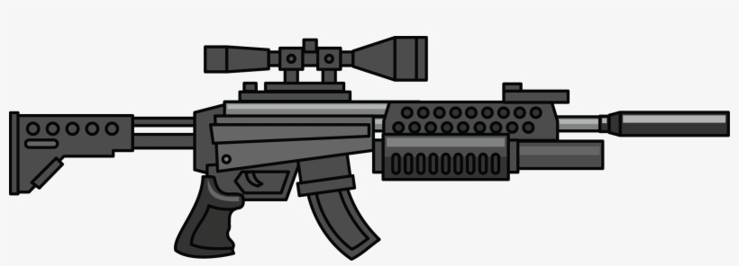 Detail Machine Gun Clip Art Nomer 2