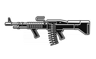 Detail Machine Gun Clip Art Nomer 21