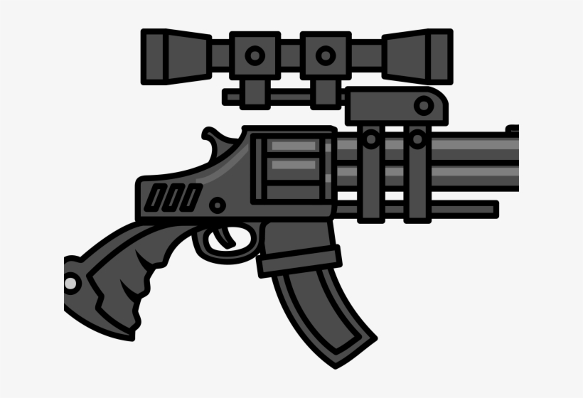 Detail Machine Gun Clip Art Nomer 22