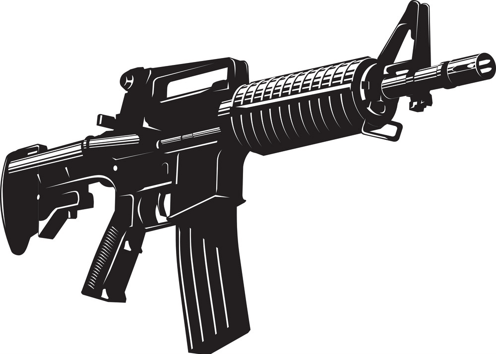 Detail Machine Gun Clip Art Nomer 4