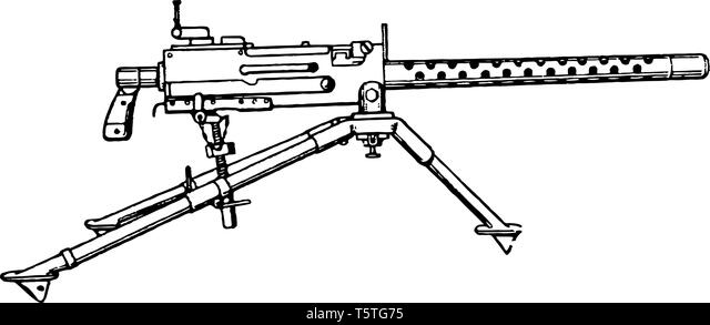 Detail Machine Gun Clip Art Nomer 27