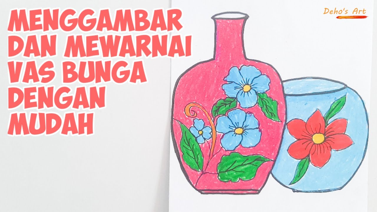 Detail Mewarnai Vas Bunga Nomer 30