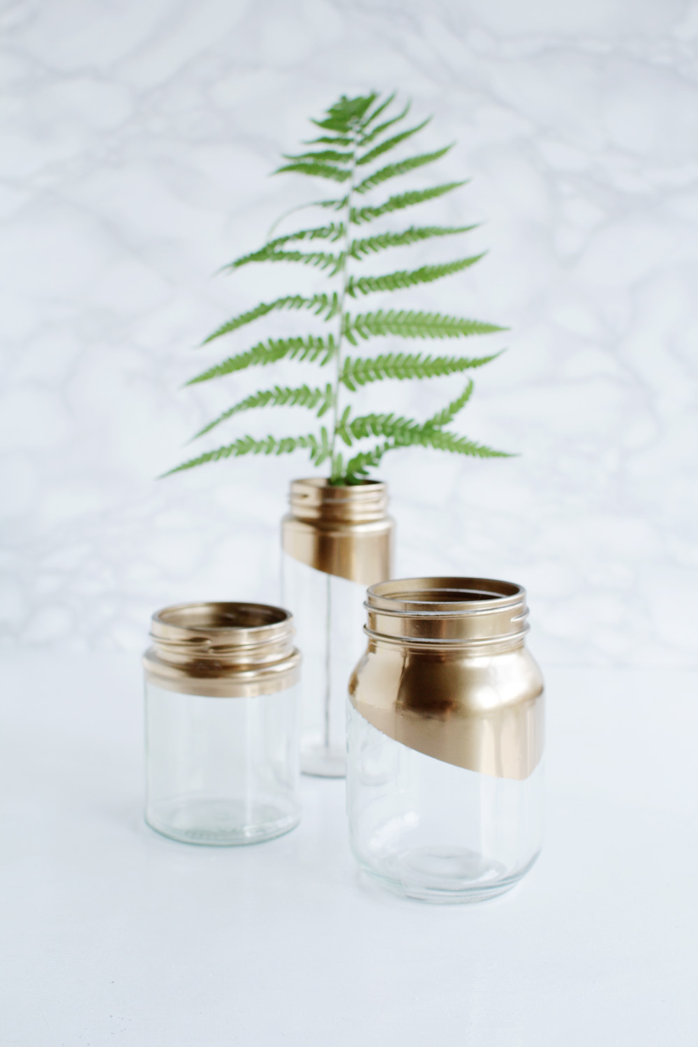 Gold tipped jars 13