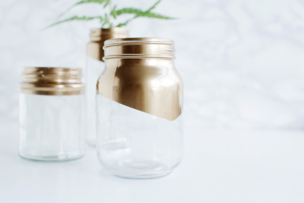 Gold tipped jars 14