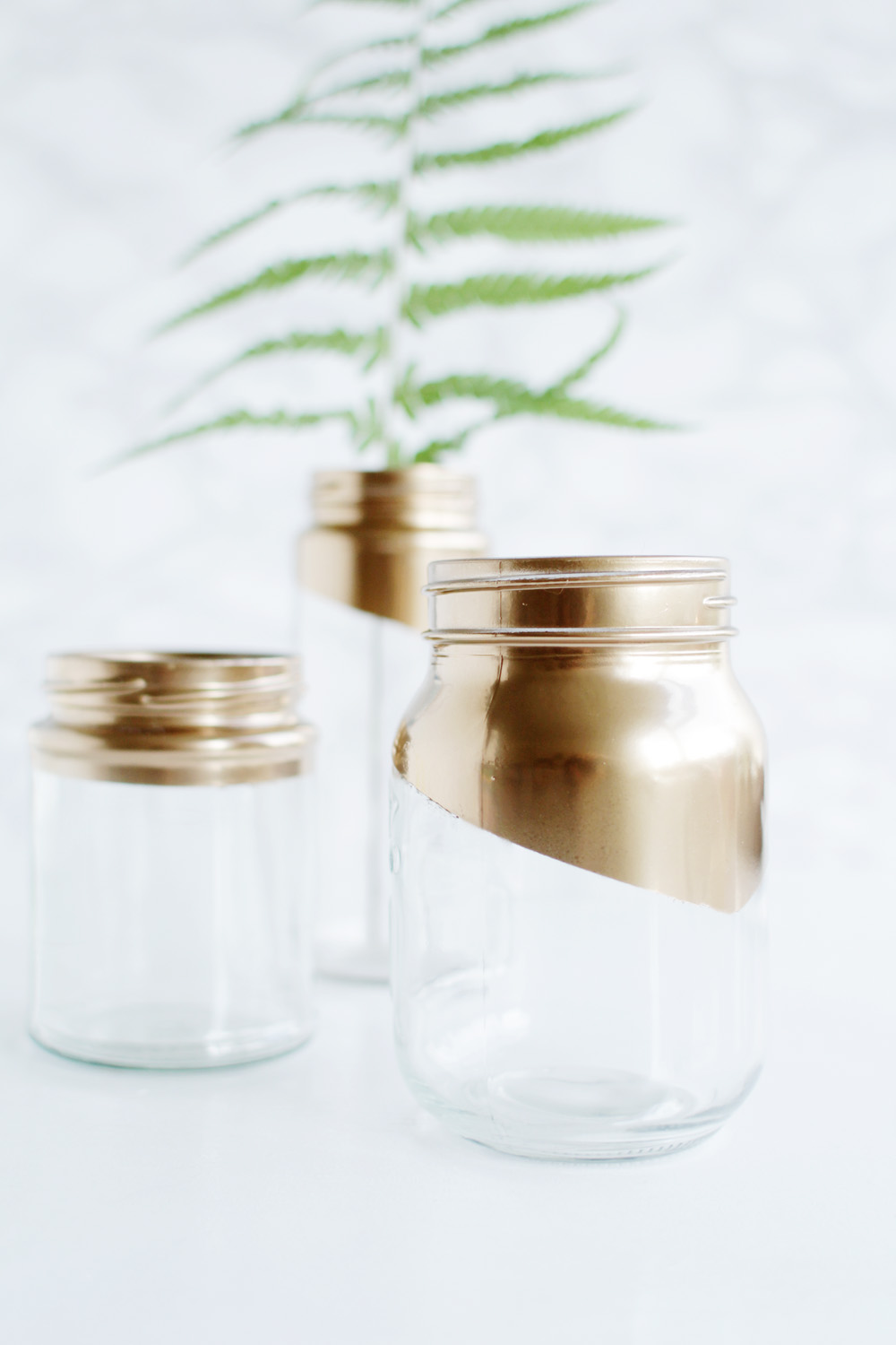 Gold tipped jars 15