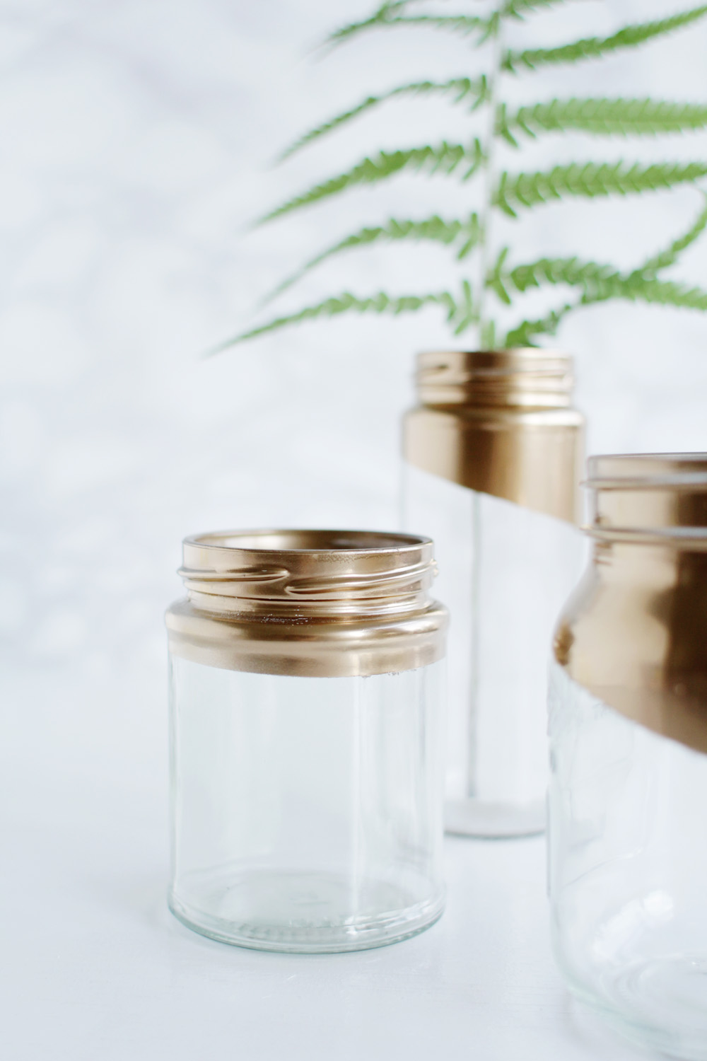 Gold tipped jars 17