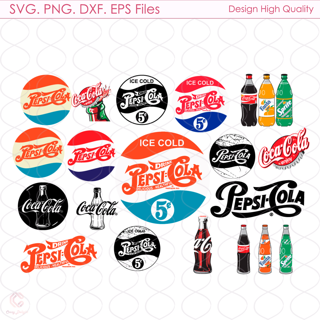 Vintage Pepsi Cola Svg, Pepsi Logo Svg, Cola Logo Svg, Trend - Inspire ...