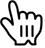 Pointing, hand, cursor Icon