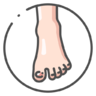 Foot, toes Icon