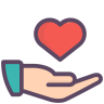 Love, hand, valentines, day Icon