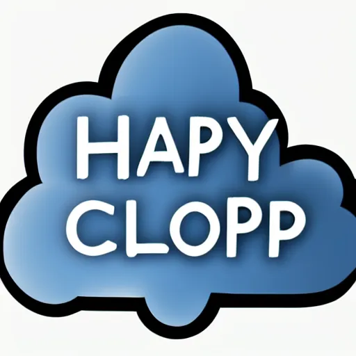 Image similar to happy cloud app logo, digital art, award winning