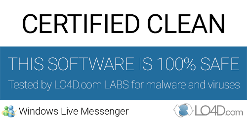 Windows Live Messenger is free of viruses and malware.