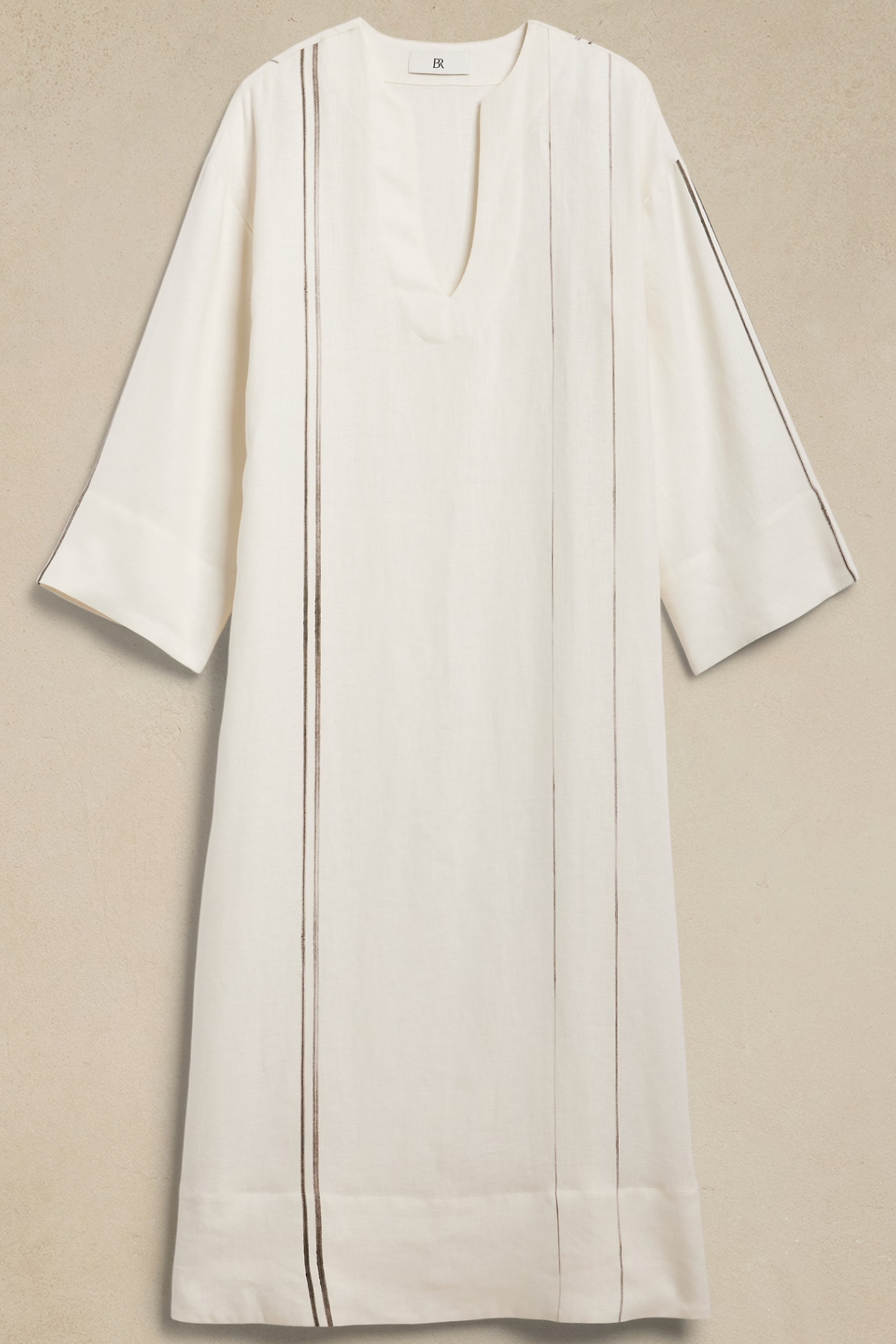 Banana Republic European Linen Kaftan Midi Dress 