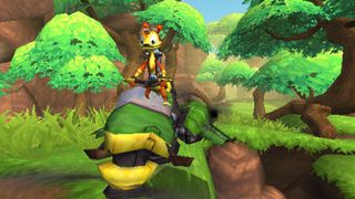 A screenshot of Daxter, one of the best PSP games of all time.