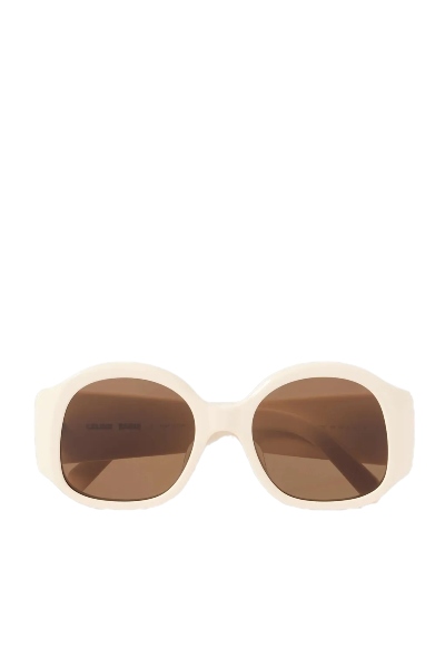 CELINE EYEWEAR, Maxi Triomphe Round-Frame Acetate Sunglasses