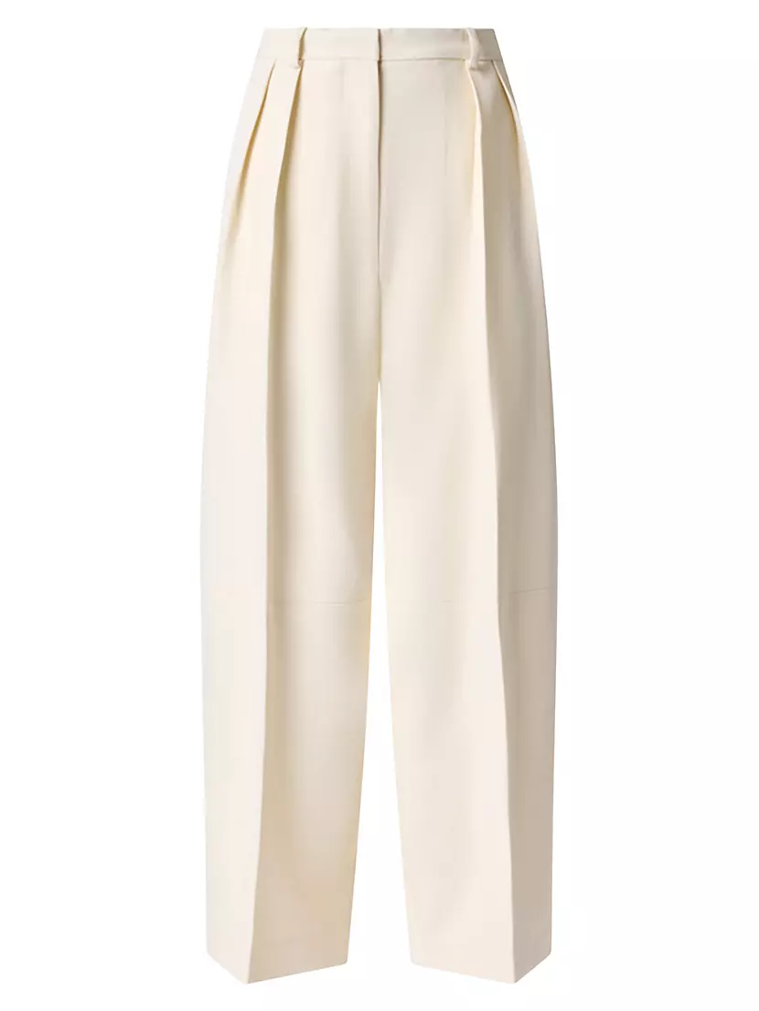 Dash Pleated Crepe Tapered Pants