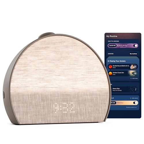 Hatch Restore 3 Sunrise Alarm Clock, Sound Machine, Smart Light (cocoa) - White Noise, Screen-Free Sleep Routine