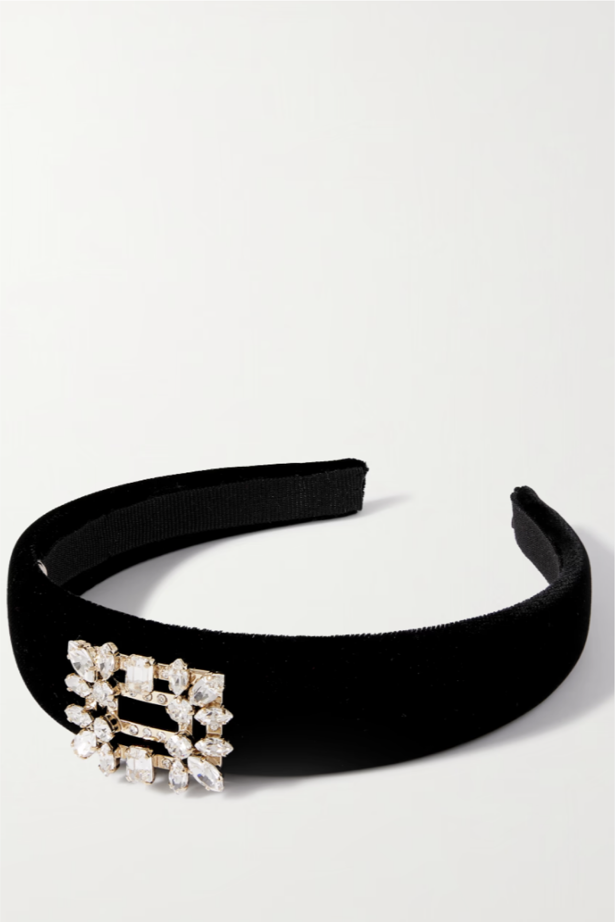  Broche Crystal-Embellished Velvet Headband