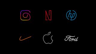 Logos drawn with a single line