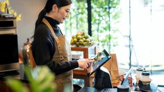 Florist uses her best POS system to date with customer