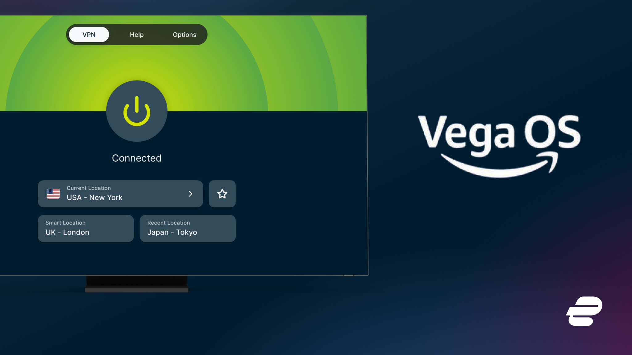 ExpressVPN's VegaOS app
