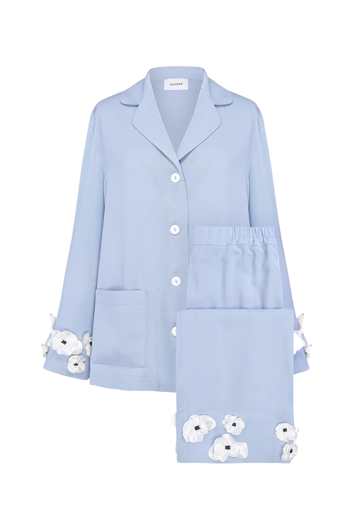 Sleeper The Bloom Floral Applique Party Pajama Set