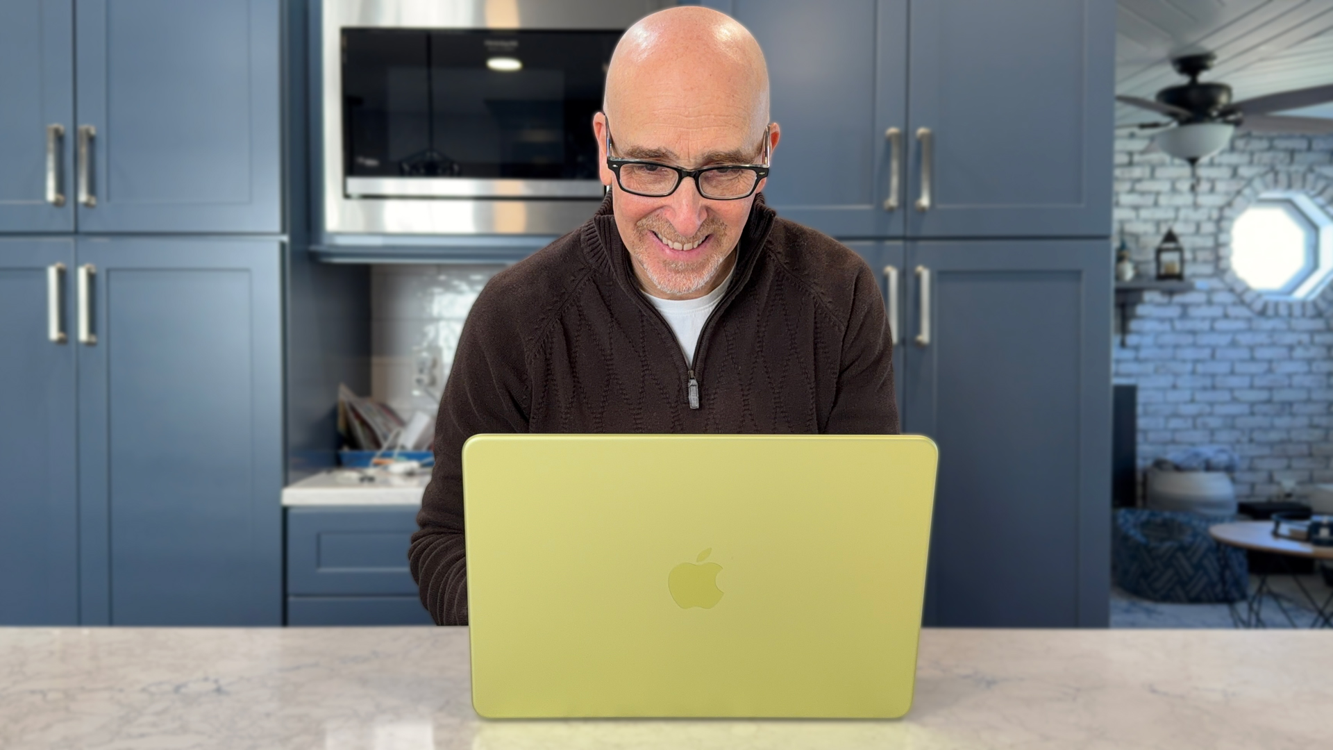 Lance Ulanoff with MacBook Neo