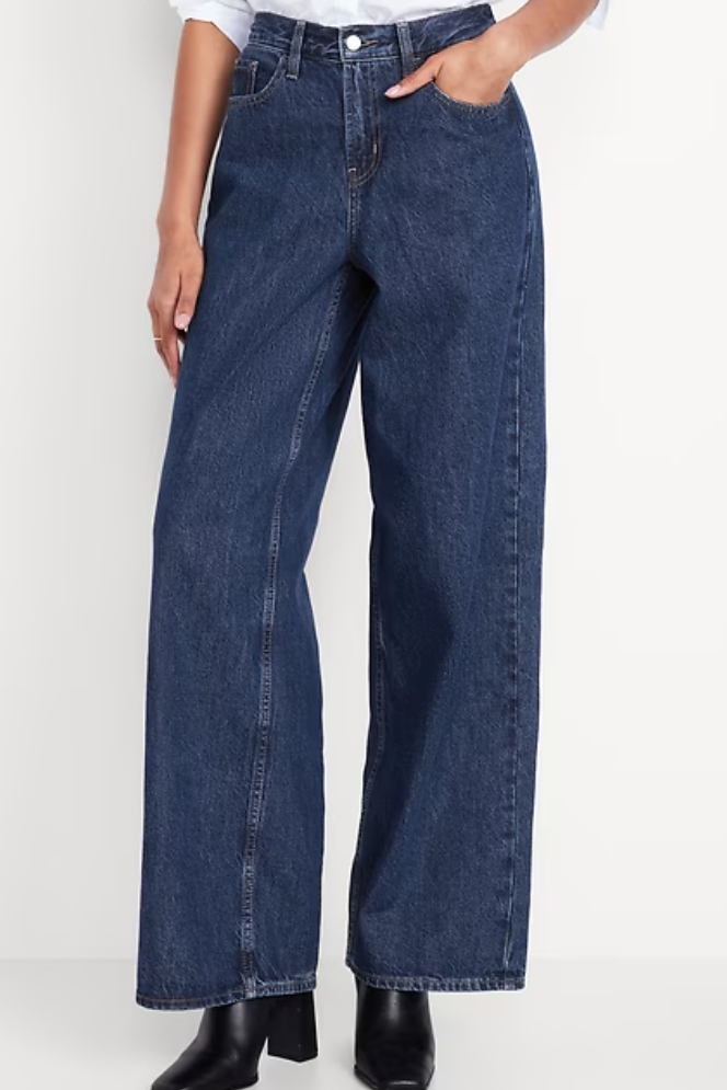 Old Navy, Mid-Rise Wow Baggy Wide-Leg Jeans