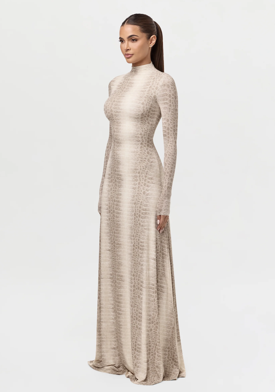 Naked Wardrobe, Naked Animal Print Maxi Dress