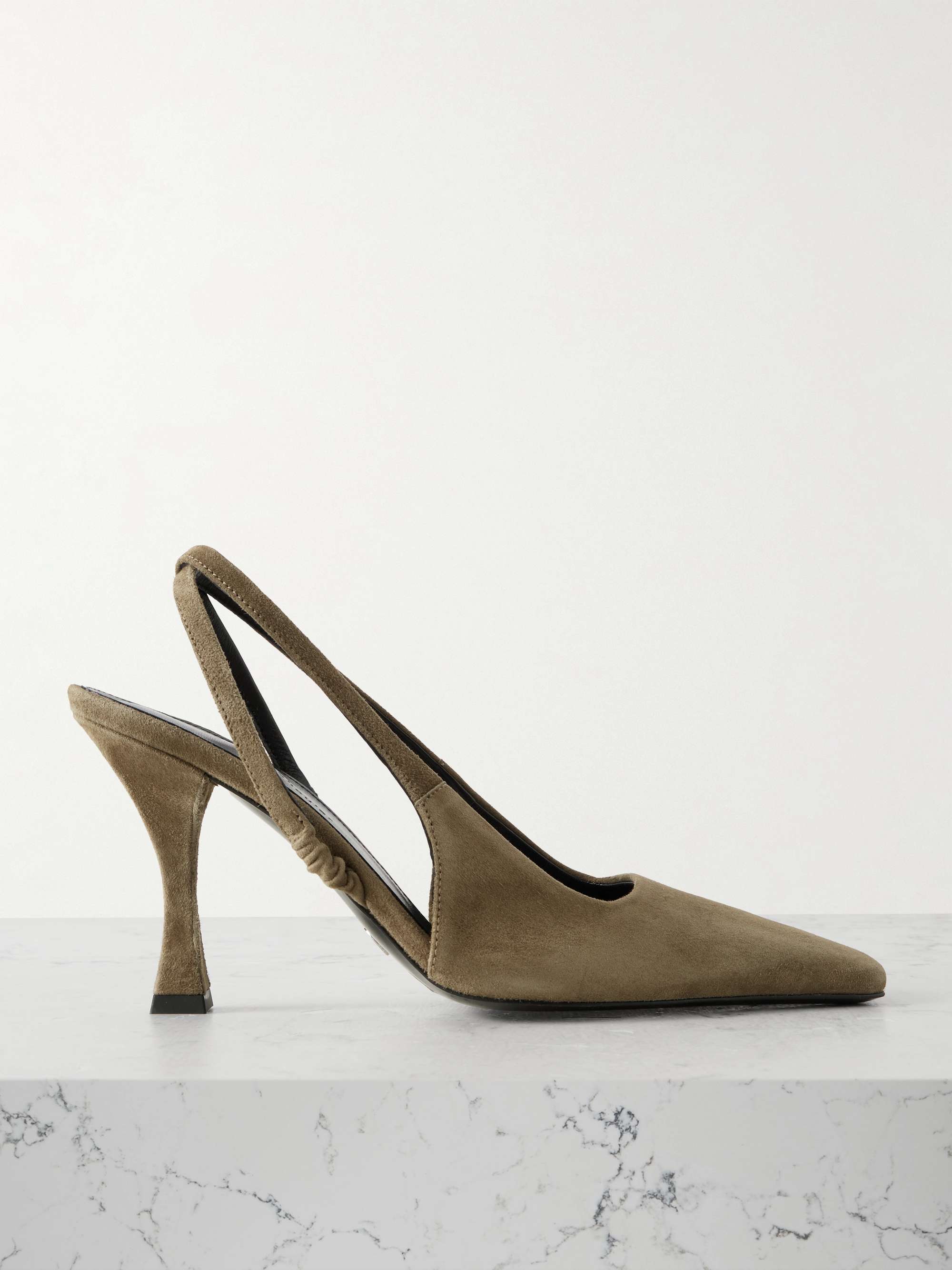 Trap Suede Slingback Pumps