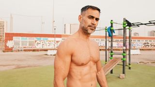 a man in his 50s working out