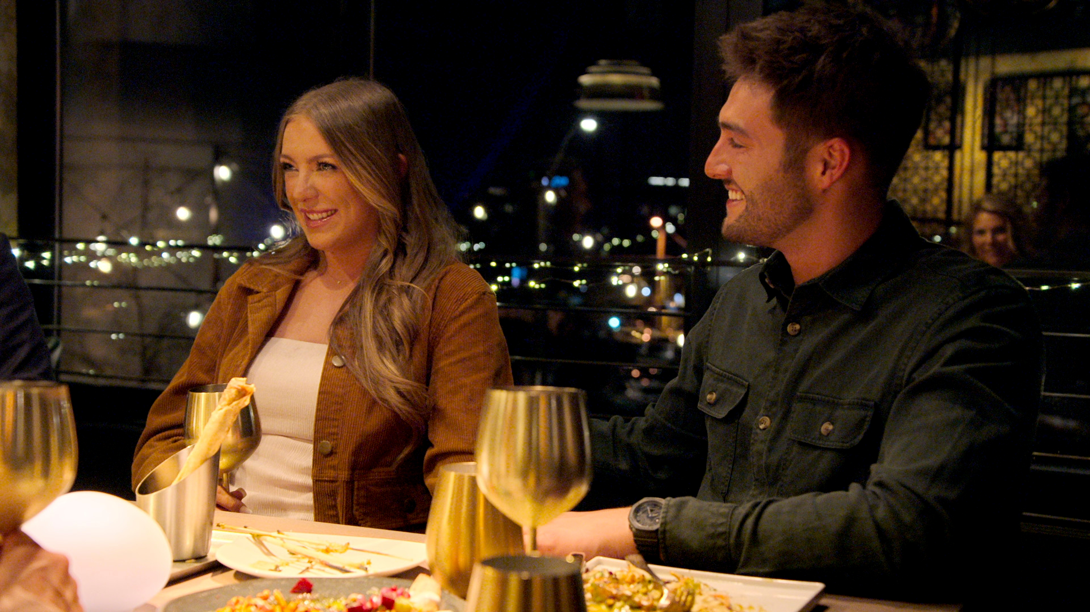 madison and joe at dinner on love is blind season 9