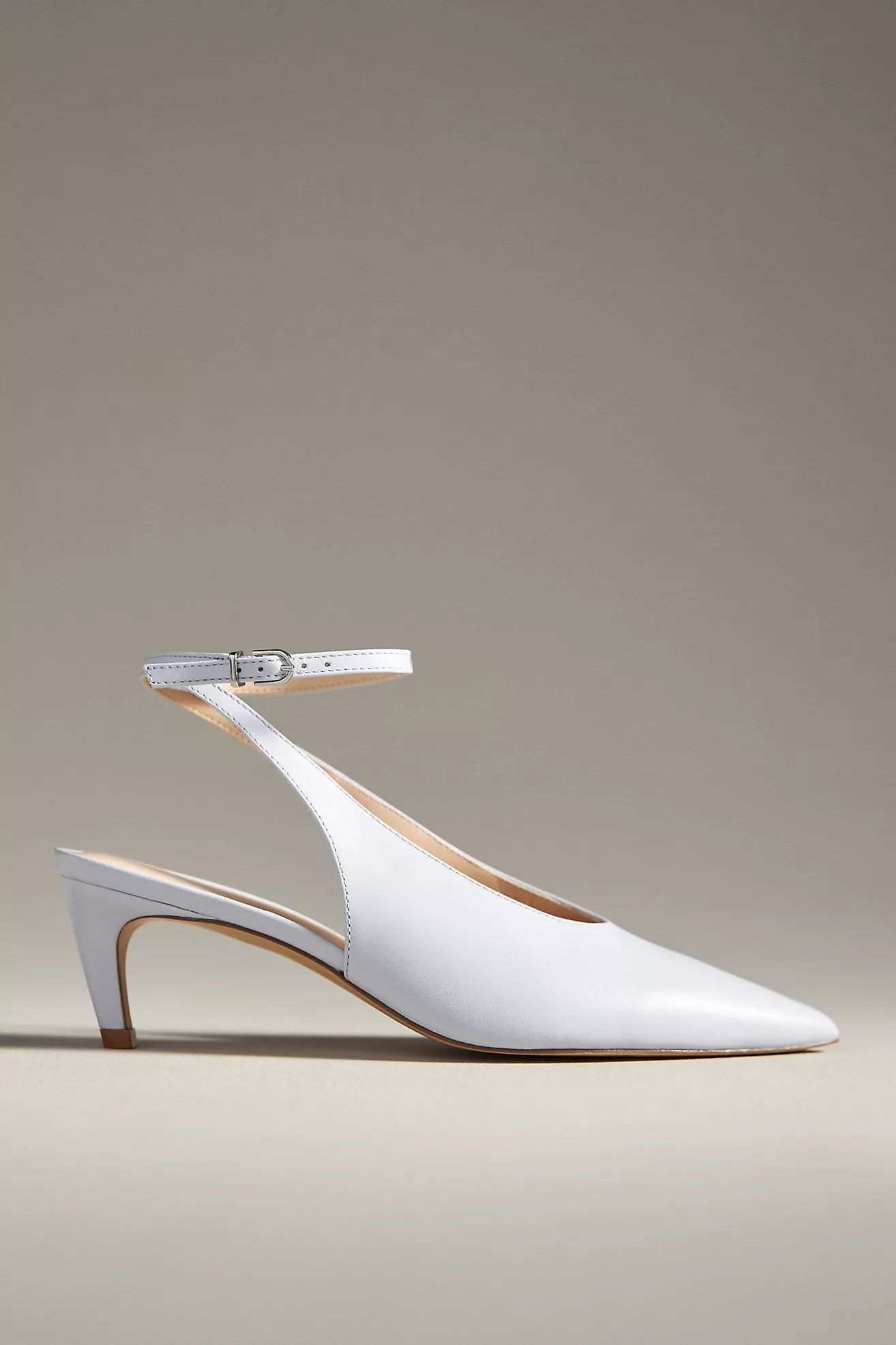 By Anthropologie Ankle-Wrap Kitten Heels