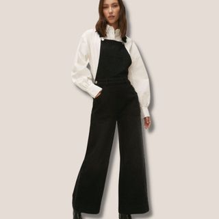 Oasis wide-legged dungarees