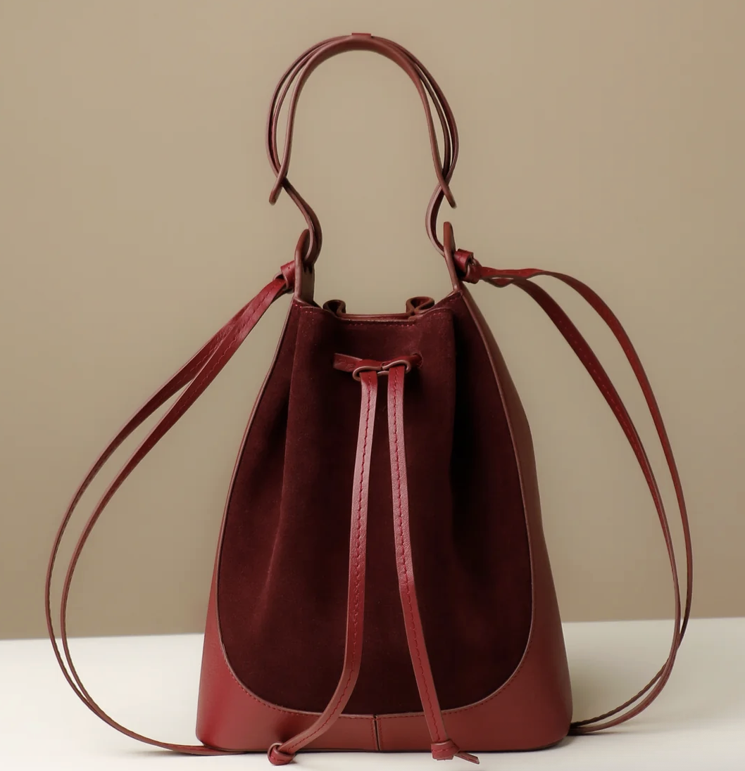 Danilo's Fine Leather, Suede Tulipa Bag