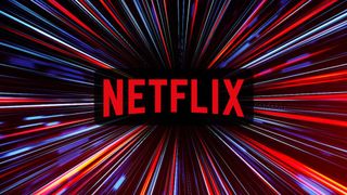 Netflix on a futuristic hyper light background