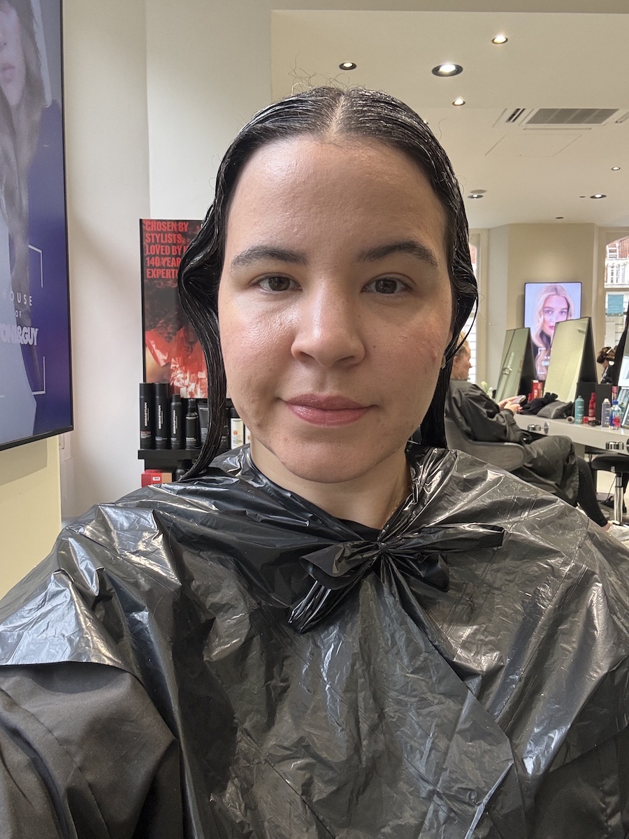 Mica Ricketts during Wella SmoothFiller treatment