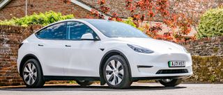 Tesla Model Y parked outside