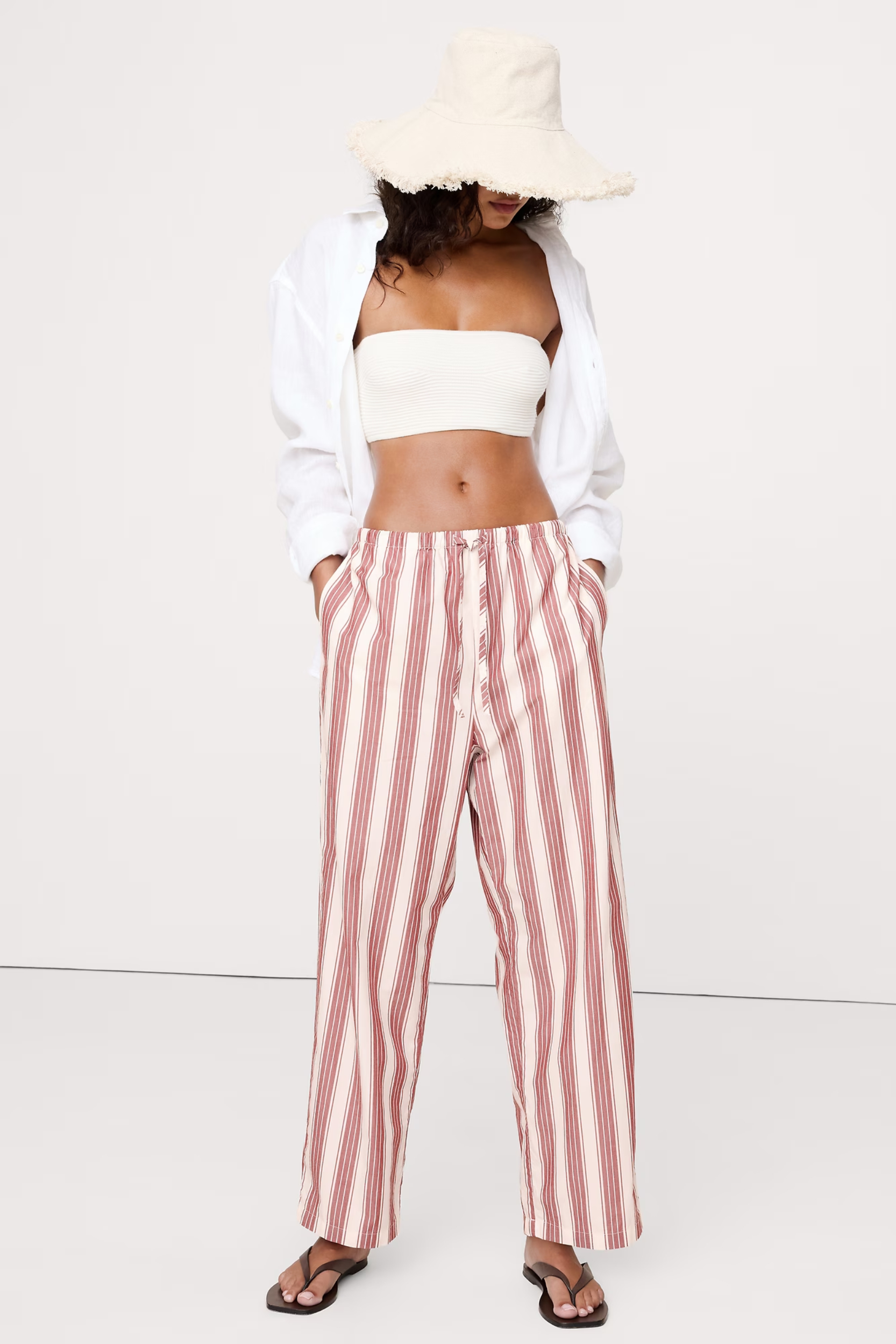 Banana Republic, Cotton Poplin Pull-On Pant